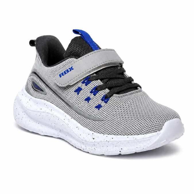 RBX Grey & Blue Active Kids Sneakers