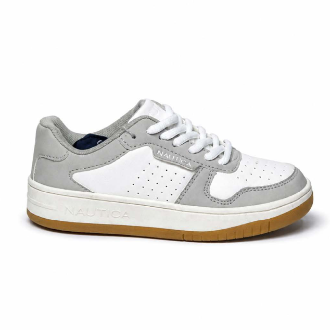 NAUTICA Grey & White Classic Sneakers