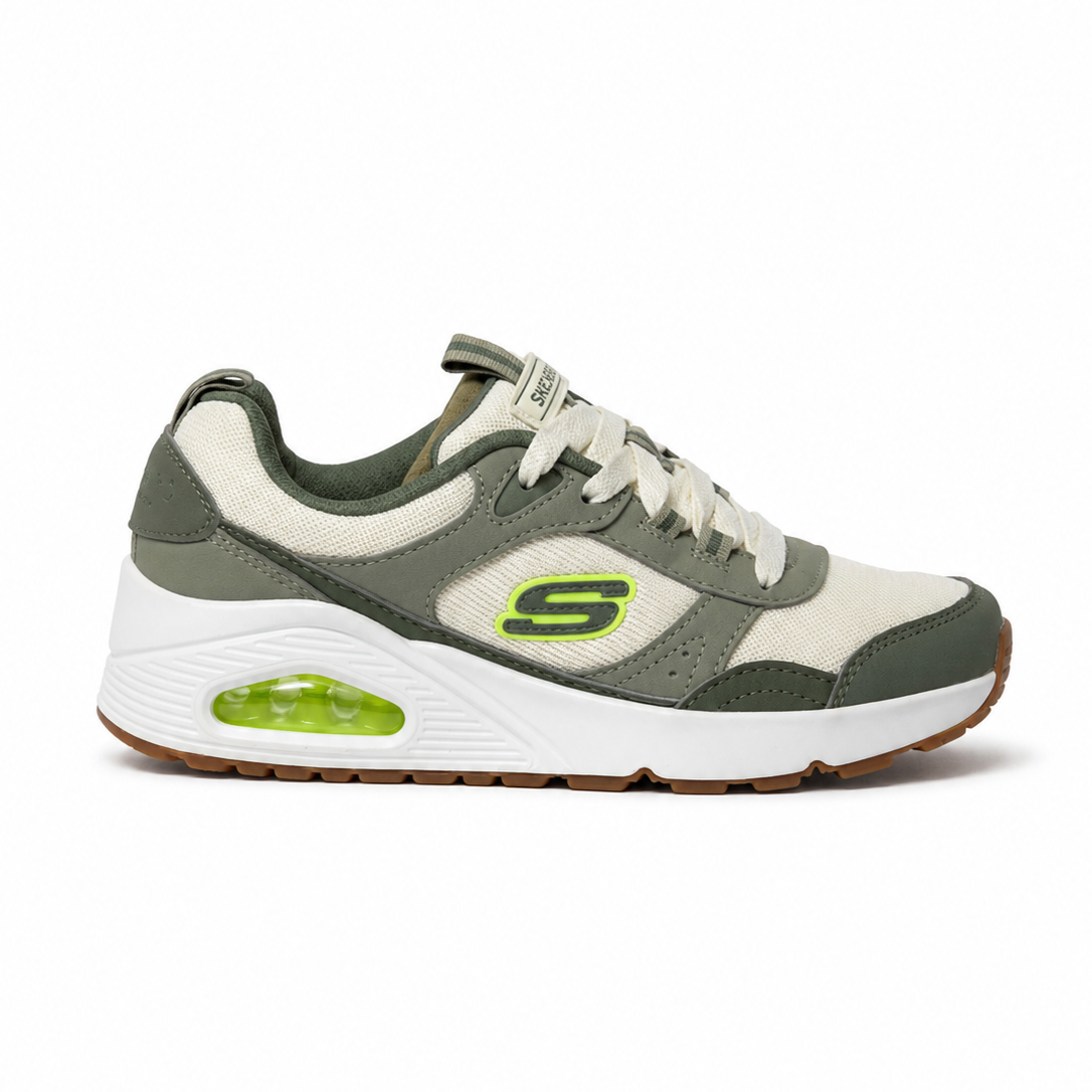Skechers Kids Olive & Cream Sneakers
