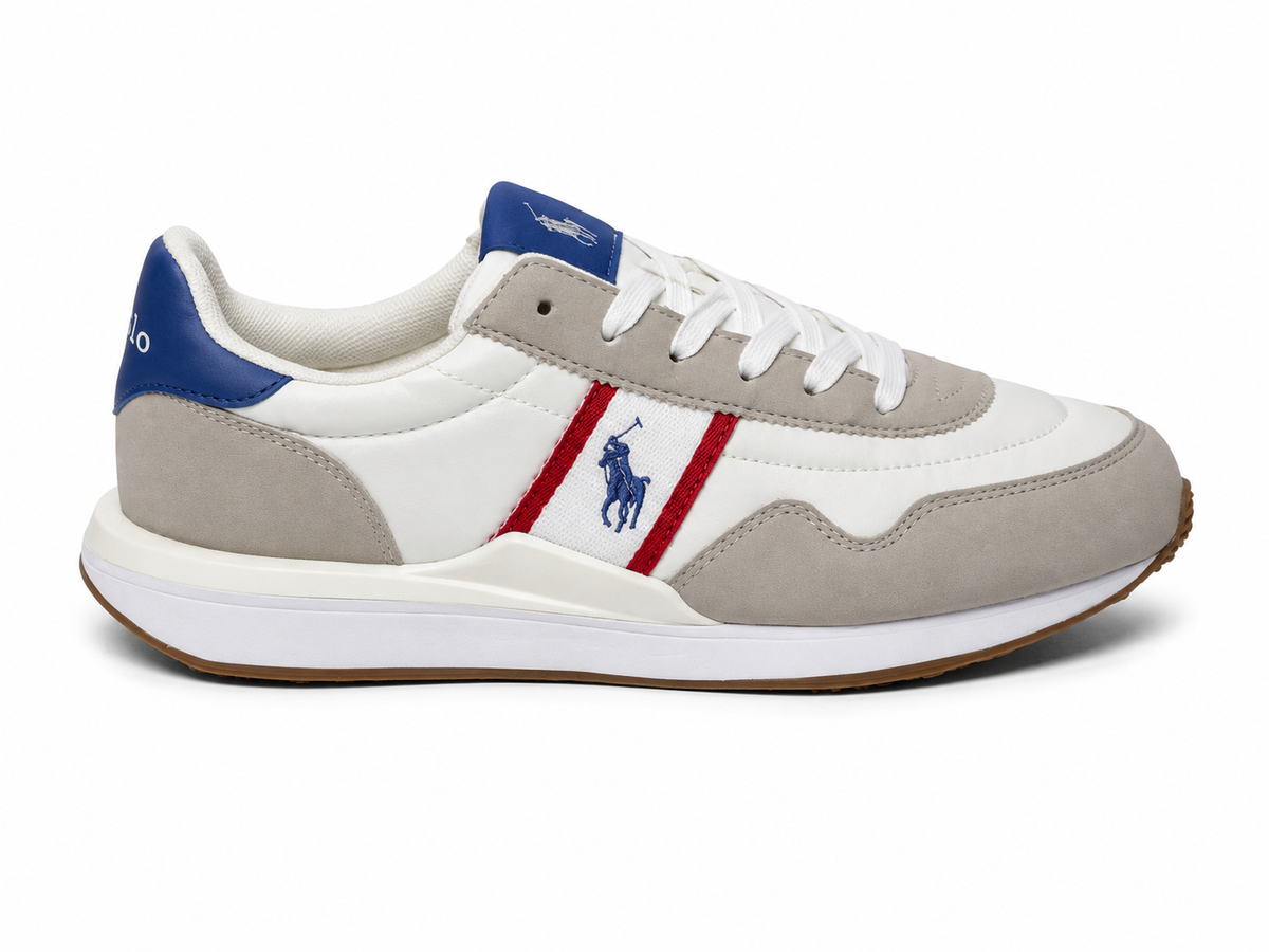 Polo Classic White & Grey Sneakers