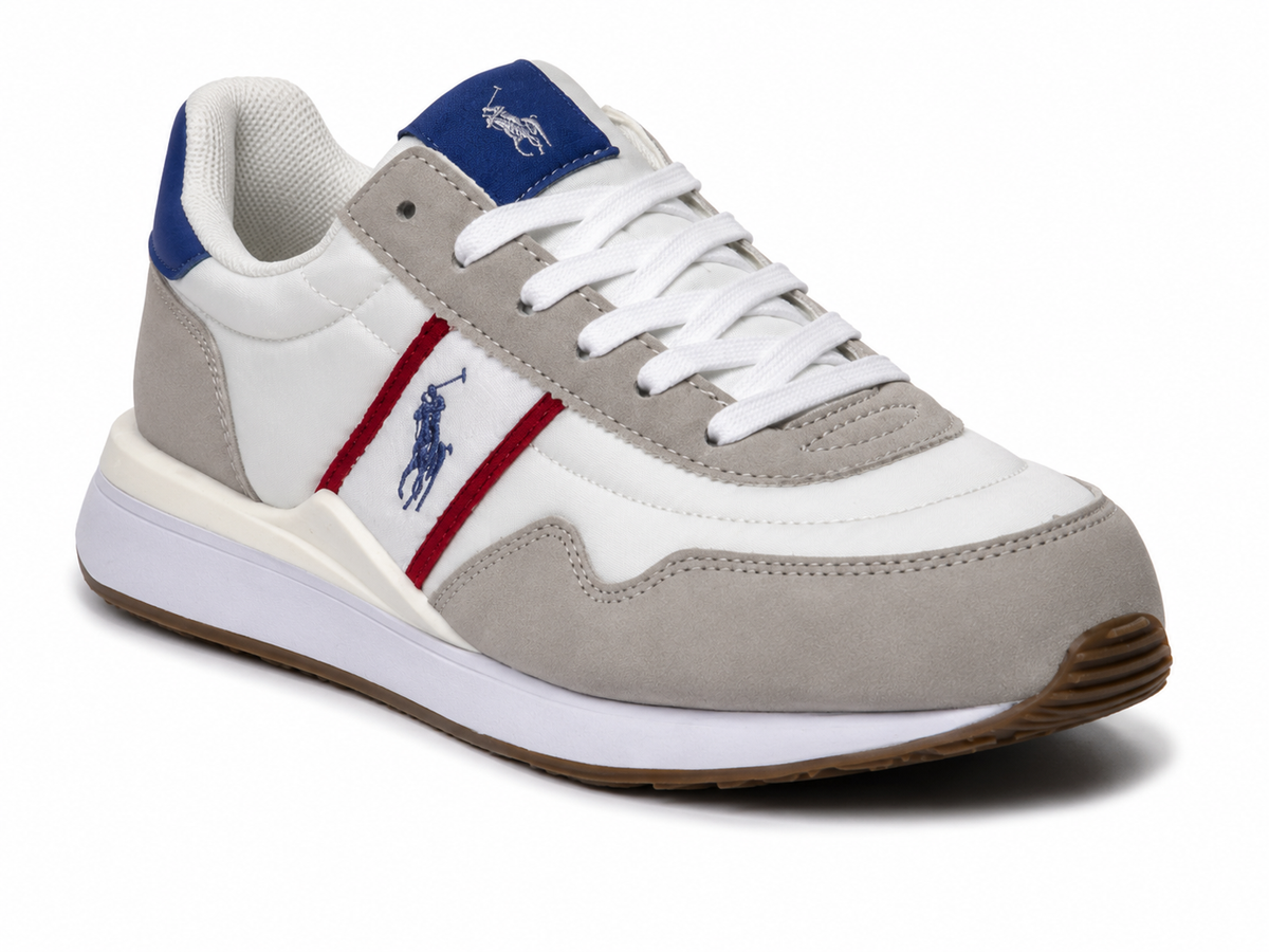 Polo Classic White & Grey Sneakers