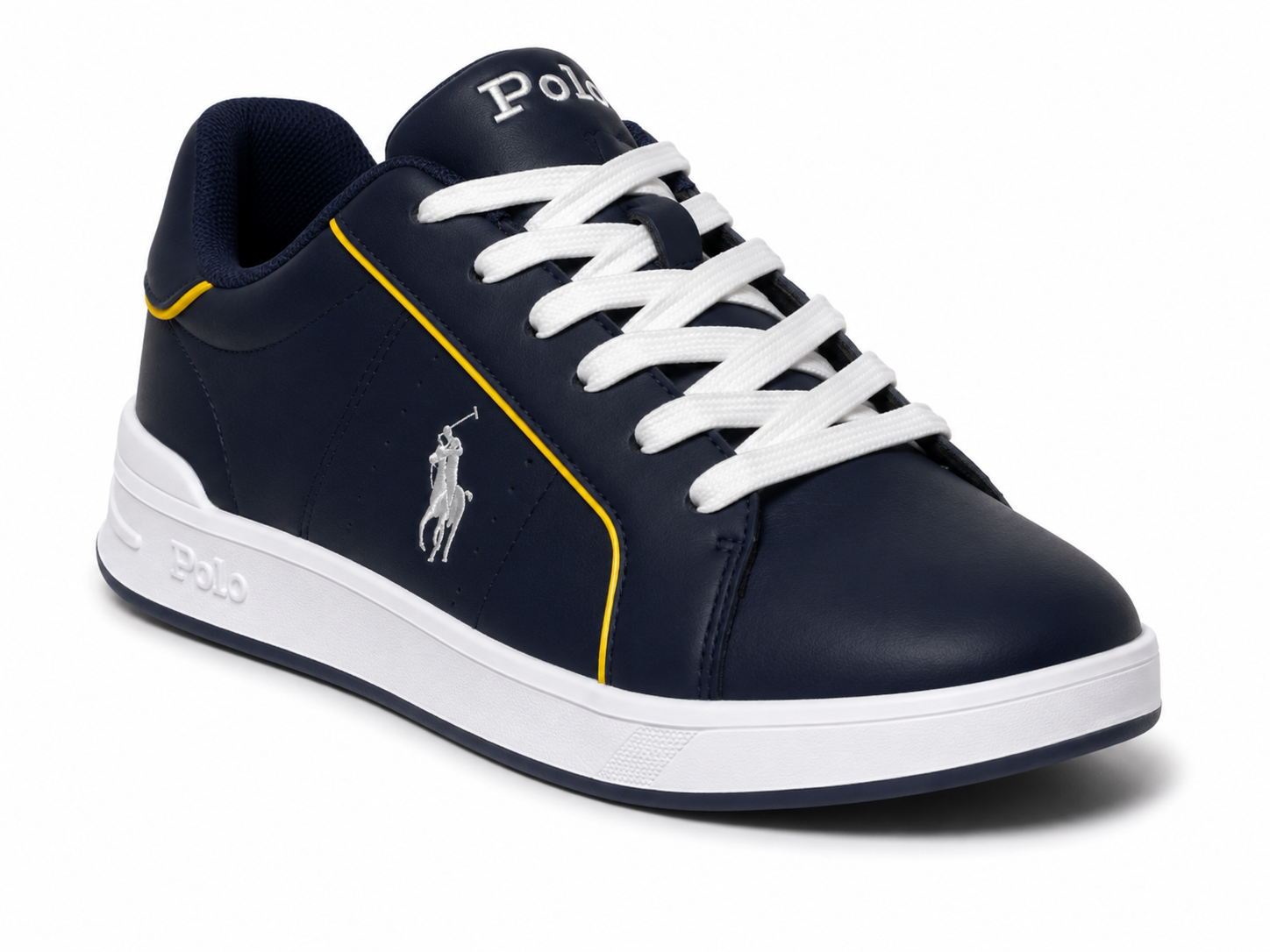 Ralph Lauren Boys Navy Blue Logo Trainers