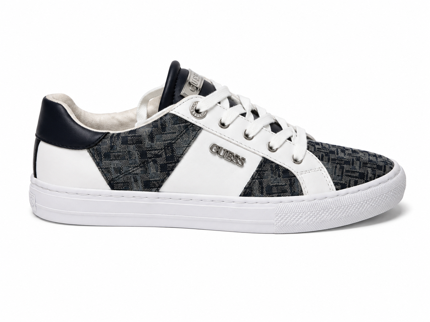 Guess Light Blue Denim-Style Sneakers