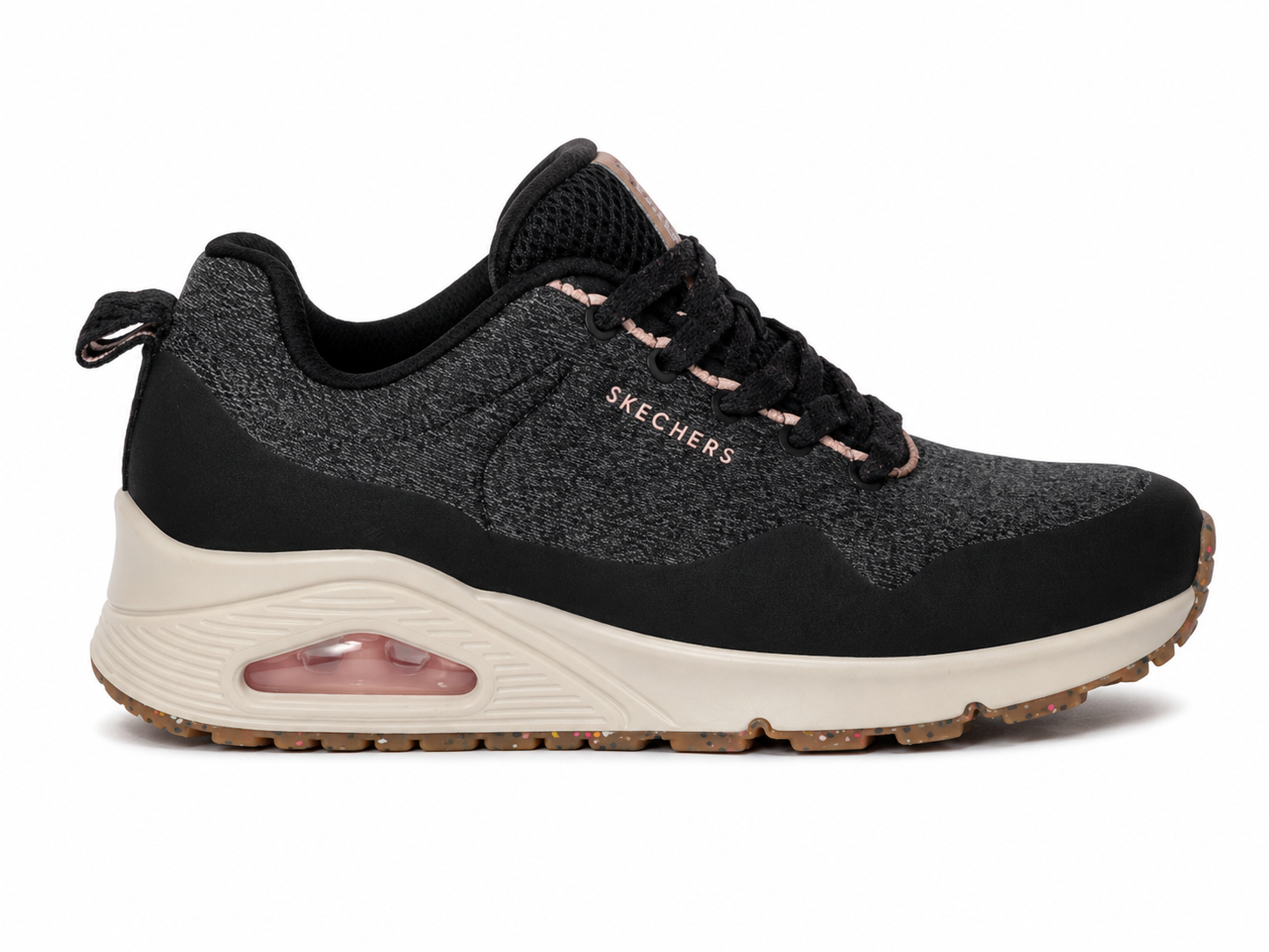 SKECHERS UNO Air Cushion Black Sneakers