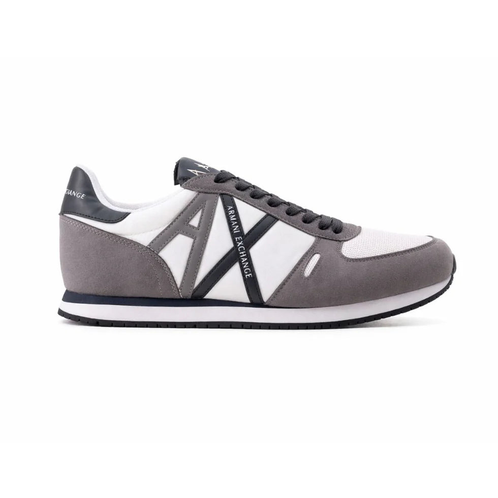 ARMANI EXCHANGE Logo Lace-Up XUX017 Sneakers - BLKGRY
